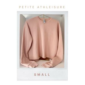 🍦SUNDAE SPRING SALE🍦NEW ARRIVAL Millennial Pink Cropped Fleece Sweater Small